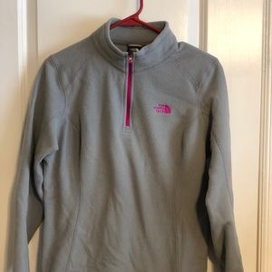 North face GUC gray fleece pullover